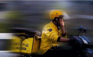 一个外卖员在冬天猝死