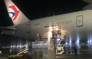 海外华人募集500万元救援物资 首批经绿色通道运抵武汉