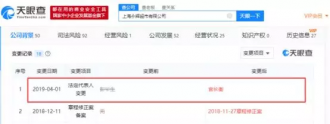 上海永辉超市法定代表人变更