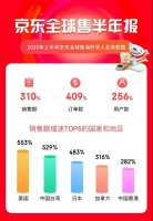 京东全球售海外华人业务 上半年增长310%