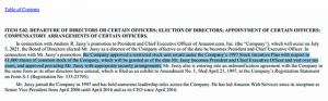 贝索斯正式卸任,亚马逊新CEO获超2亿美元股权激励